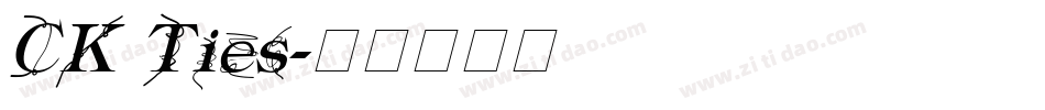 CK Ties字体转换